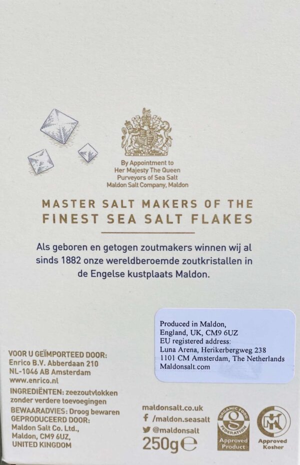 NIEUW: Maldon sea salt flakes 250 gram - Afbeelding 2